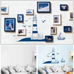 Nautical Boat Seagull Lighthouse Sea Ocean Art Wall Sticker Mural Home Decor S   311742515313